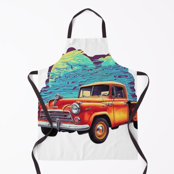 Item preview, Neon Retro Wave: Hyper-Detailed Illustration of an Old Pickup Truck in Action designed and sold by RedArtG09.
