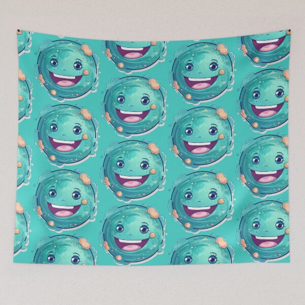 Item preview, Kawaii Uranus's Celestial Charm: Exploring the Adorable Side of the Seventh Planet designed and sold by TrendyArtInk.