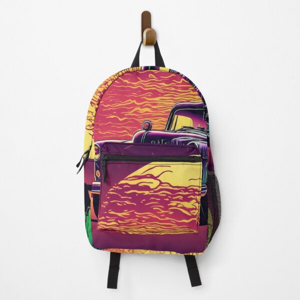 Item preview, Sunset Thrills: T-Shirt Design Showcasing an Old Pickup Truck from a Sideways Perspective designed and sold by RedArtG09.
