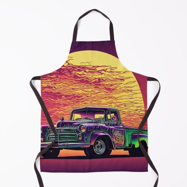 Item preview, Sunset Thrills: T-Shirt Design Showcasing an Old Pickup Truck from a Sideways Perspective designed and sold by RedArtG09.