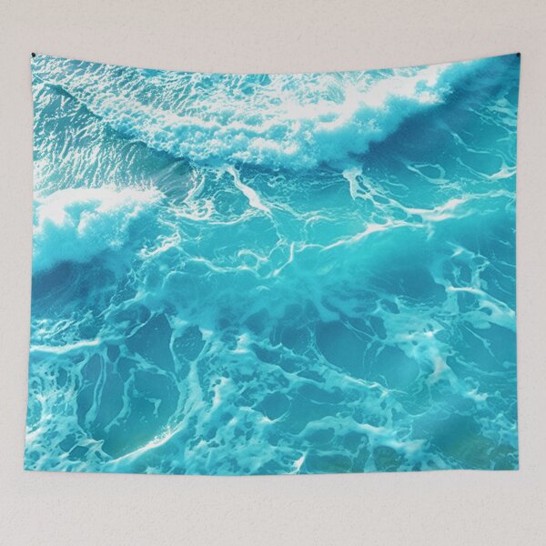 Item preview, Ocean Dreams: A Bohemian Chic Ocean Waves Print to Soothe Your Soul on Redbubble designed and sold by SubQtaneousArt.