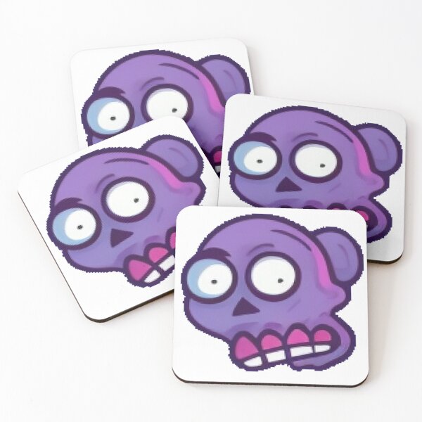 Item preview, Maggot The Cute Lil Purple Zombie Skull designed and sold by thed4rkestrose.