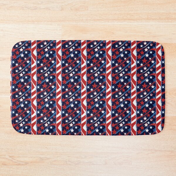 Item preview, 4th of July USA Striped Pattern Red White and Blue Stars designed and sold by Aaron2610.