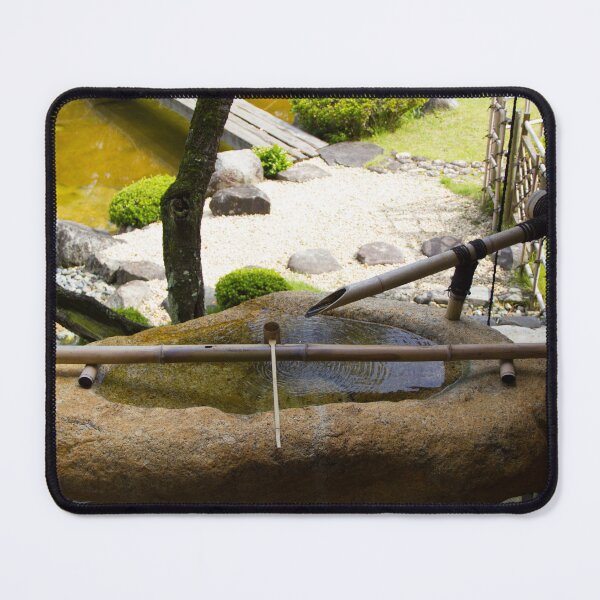 Item preview, Close up Japanese wash basin in a garden designed and sold by Shizenkai.