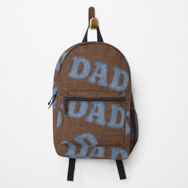 Item preview, DAD Blue Denim and Brown Burlap designed and sold by CheriesArt.