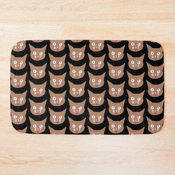 Item preview, Surprised Brown Cat Pattern / Funny and Shocked Kitten Face Illustration designed and sold by impressionofmel.