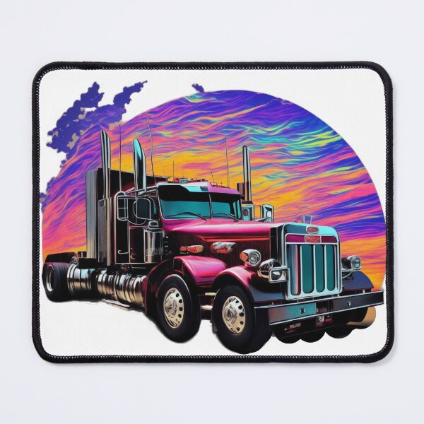Item preview, Roaring Power: Hyper-Detailed Action Shoot of the Peterbilt 379 in Vivid Colours designed and sold by RedArtG09.