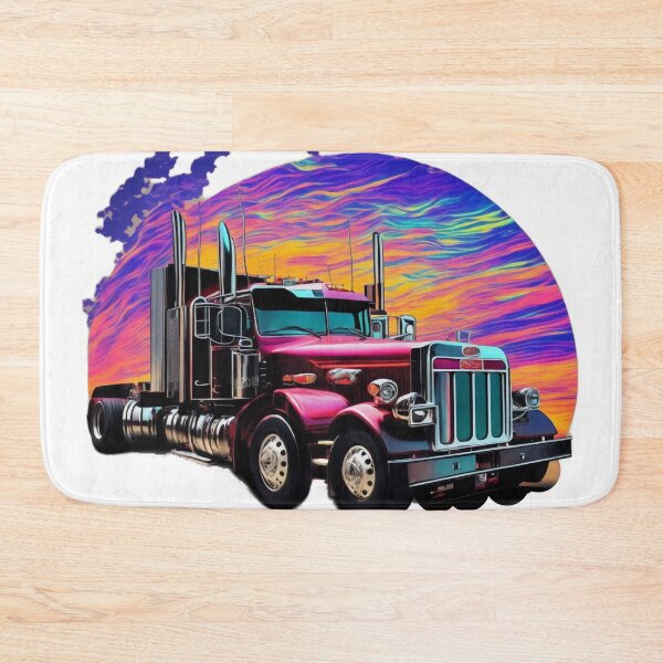 Item preview, Roaring Power: Hyper-Detailed Action Shoot of the Peterbilt 379 in Vivid Colours designed and sold by RedArtG09.