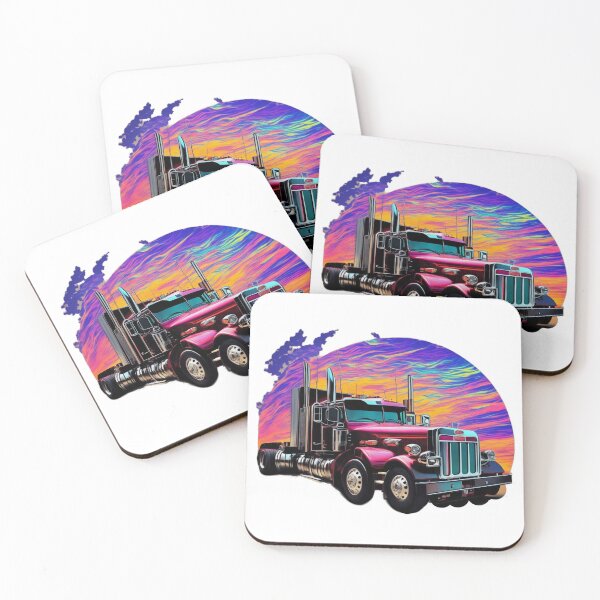Item preview, Roaring Power: Hyper-Detailed Action Shoot of the Peterbilt 379 in Vivid Colours designed and sold by RedArtG09.