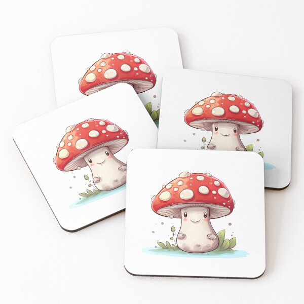 Item preview, Happy cartoon mushroom designed and sold by Pinkbirdie.