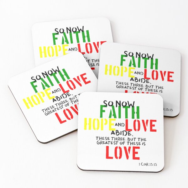 Item preview, SO NOW FAITH HOPE AND LOVE ABIDE... designed and sold by godswordinc.