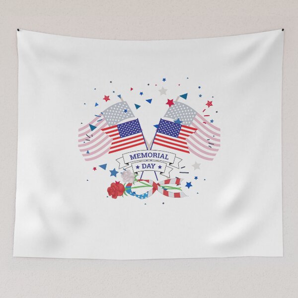 Item preview, Memorial Day Flags designed and sold by earth-t-shirt.
