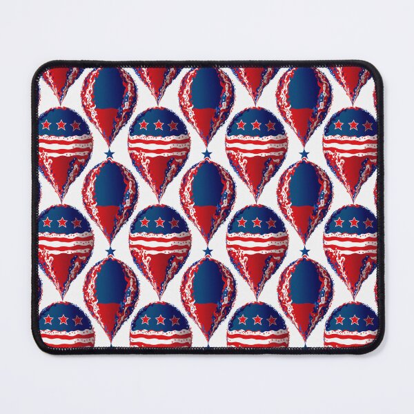 Item preview, 4th of July USA Balloon Pattern  on White Background designed and sold by Aaron2610.