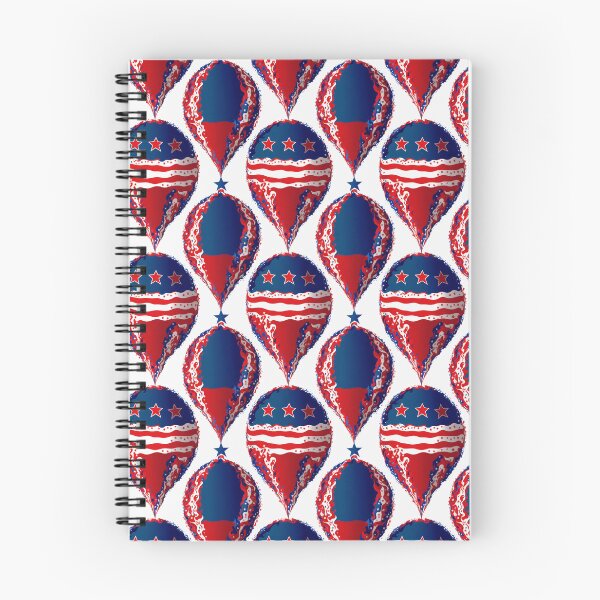 Item preview, 4th of July USA Balloon Pattern  on White Background designed and sold by Aaron2610.