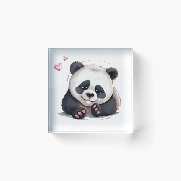 Item preview, Sweet cartoon panda designed and sold by Pinkbirdie.