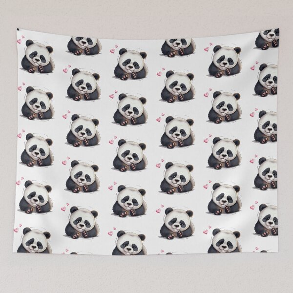 Item preview, Sweet cartoon panda designed and sold by Pinkbirdie.