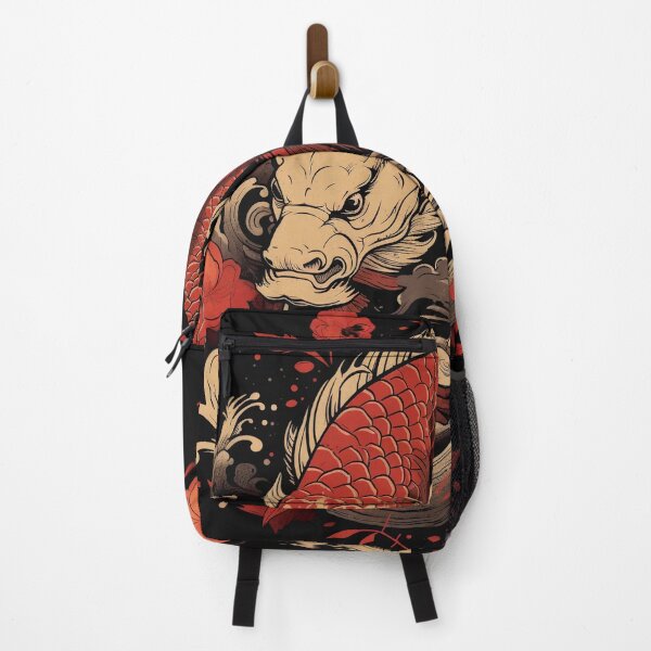 Item preview, Japanese otaku design with orange koi in the style of lettering mastery designed and sold by Kiyomi Mizushima.