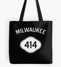 Milwaukee 414 Wisconsin Vintage Area Code Tote Bag