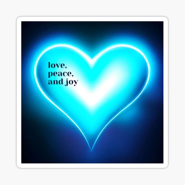 love, peace, and joy Sticker