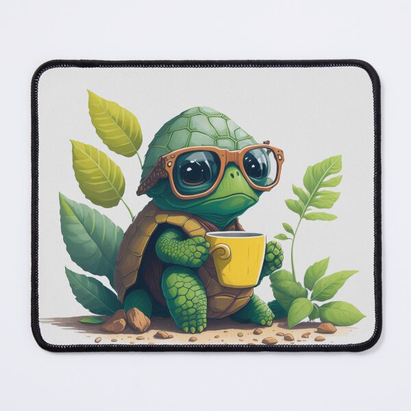 Item preview, "Chill Turtle: Coffee Break" designed and sold by hudaG.