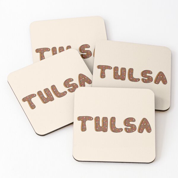 Item preview, Tulsa City Shaped Like Chocolate Donuts  designed and sold by DonutsWords.