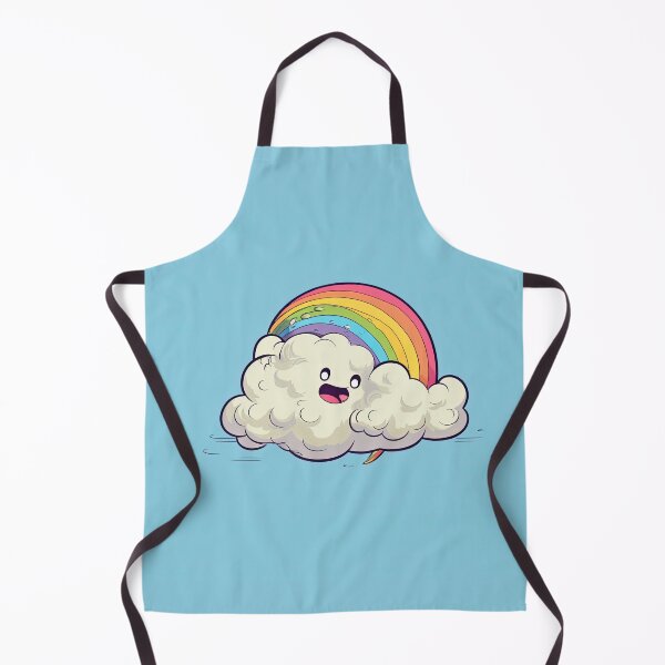 Item preview, Happy cartoon cloud and rainbow designed and sold by Pinkbirdie.