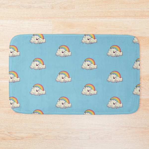 Item preview, Happy cartoon cloud and rainbow designed and sold by Pinkbirdie.