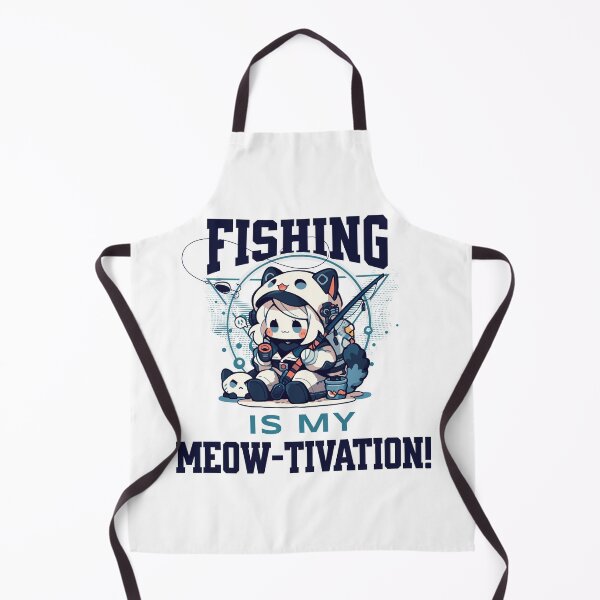 Item preview, Fishing Is my Meow-tivation! designed and sold by Chibi Cat Art Corner.