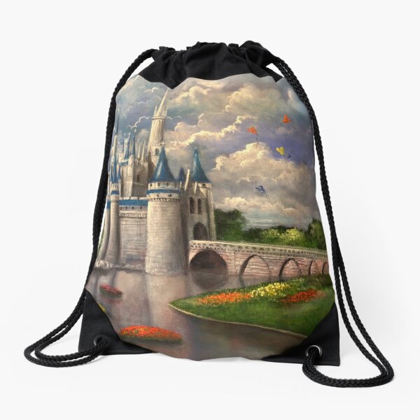 Castle of Dreams Drawstring Bag