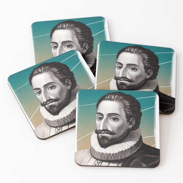 Item preview, Spanish writer Miguel de Cervantes illustration  designed and sold by Litstoy.