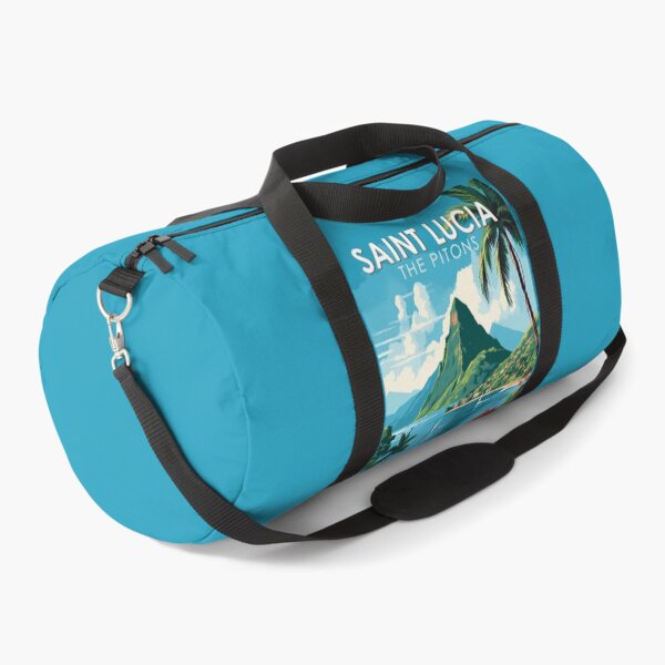 Item preview, Santa Lucía The Pitons Travel Art Vintage designed and sold by KrisSidDesigns.