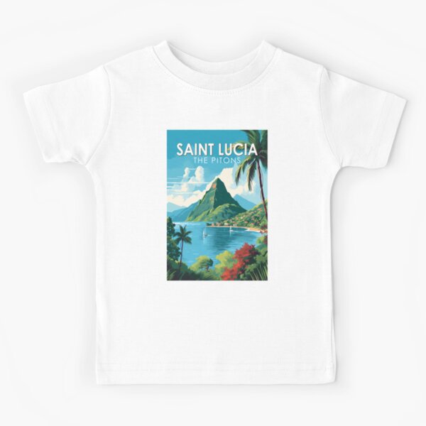 Saint Lucia Caribbean Paradise Kids T-Shirt