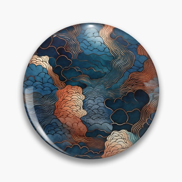 Item preview, Kikko Abstract - Blue and Copper designed and sold by Blue-Banana.