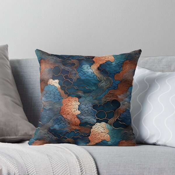 Item preview, Kikko Abstract - Blue and Copper designed and sold by Blue-Banana.
