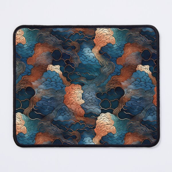 Item preview, Kikko Abstract - Blue and Copper designed and sold by Blue-Banana.