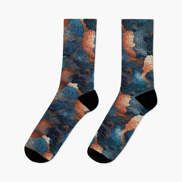Item preview, Kikko Abstract - Blue and Copper designed and sold by Blue-Banana.