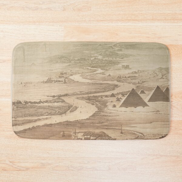 Item preview, Vintage Cairo Egypt Birds Eye View Map (1841) Egypt Capital City Atlas  designed and sold by BravuraMedia.