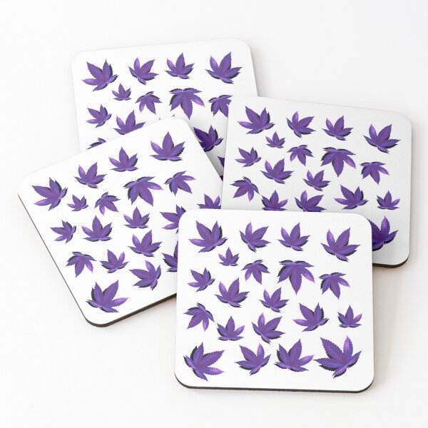Item preview, Purple hemp leaves  designed and sold by  CannaGranny™ .
