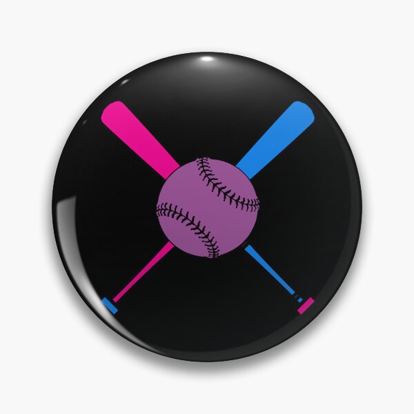 Artikelvorschau, Baseball Bi Switch Hitter. Bisexual Pride entworfen und verkauft von Subtle Pride Shop.