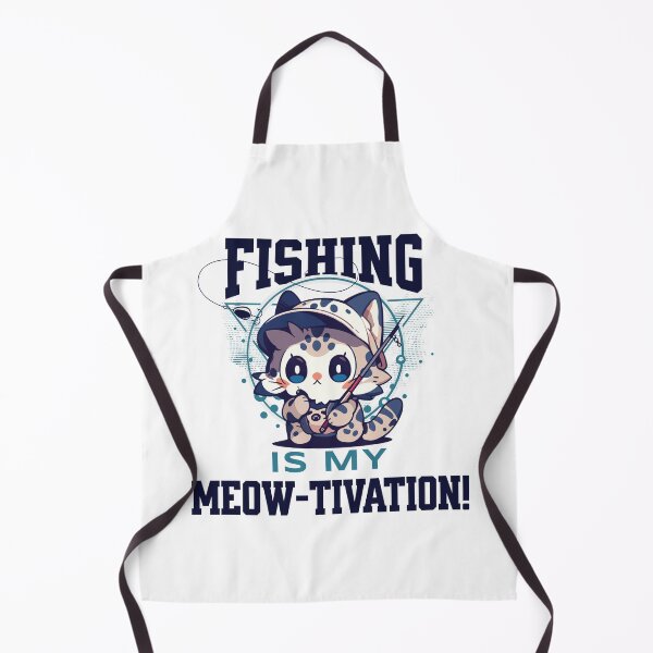 Item preview, Fishing Is my Meow-tivation! 2 designed and sold by Chibi Cat Art Corner.