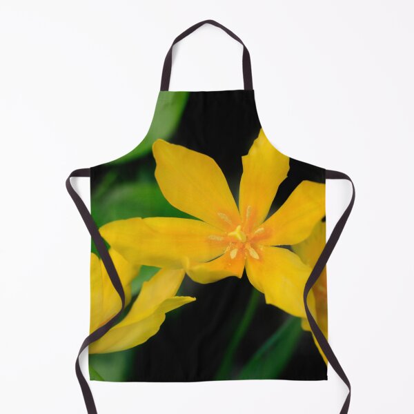 Item preview, Yellow tulips on black background designed and sold by olena2552.