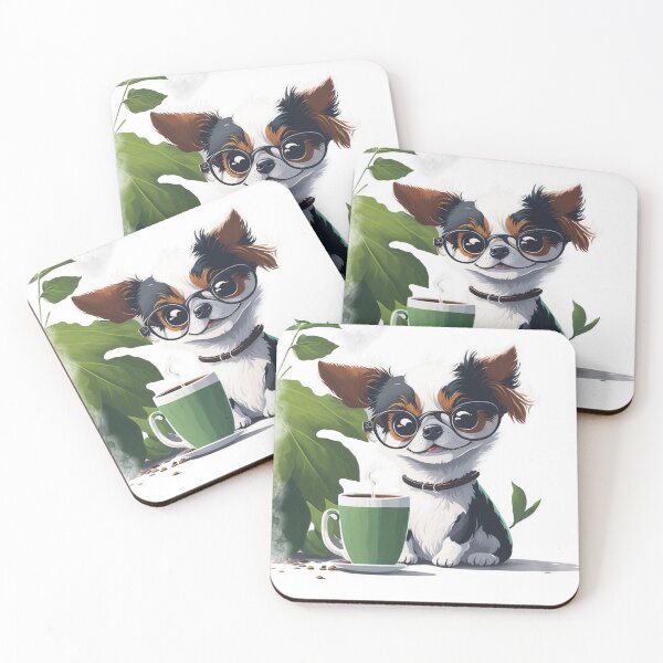 Item preview, "Dog's Coffee Time: Relax and Refresh" designed and sold by hudaG.