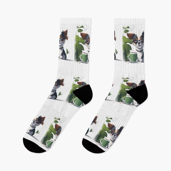 Item preview, "Dog's Coffee Time: Relax and Refresh" designed and sold by hudaG.
