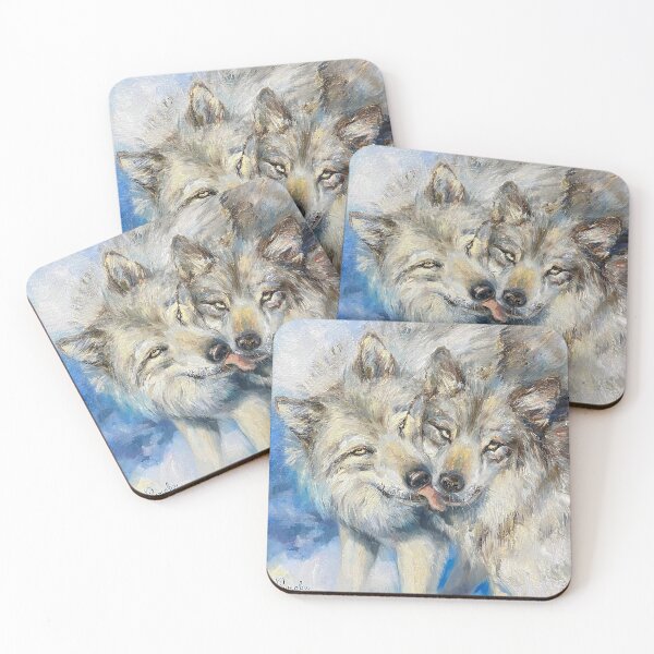Item preview, Loving pair of wolves. designed and sold by Elena Reutova.
