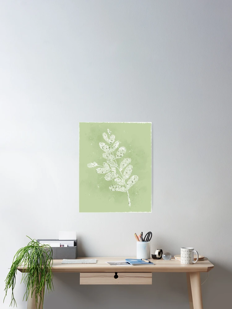 Thumbnail 2 of 3, Poster, Green leaf Design designed and sold by RuthHartes.