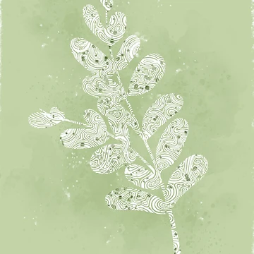 Artwork thumbnail, Green leaf Design by RuthHartes