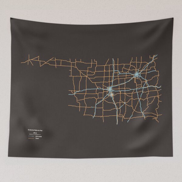 Item preview, Oklahoma Highways designed and sold by FinlayMcNevin.