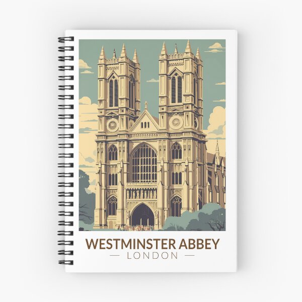 Item preview, Westminster Abbey England Travel Art Vintage designed and sold by KrisSidDesigns.