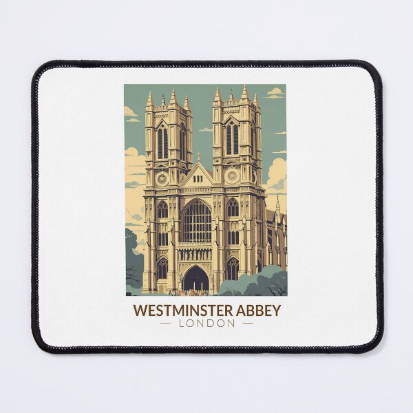 Item preview, Westminster Abbey England Travel Art Vintage designed and sold by KrisSidDesigns.