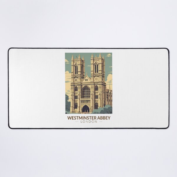 Item preview, Westminster Abbey England Travel Art Vintage designed and sold by KrisSidDesigns.